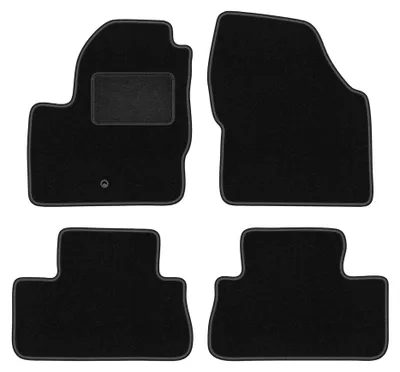 Produktbild von Velours-Fußmatten für Land Rover Freelander II 2006-2014 (SUV) – 4-tlg, Schwarz, passgenau – Wielganizator LUX