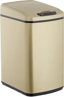Produktbild von relaxdays Senzorový odpadkový kôš 12,0 l zlatý