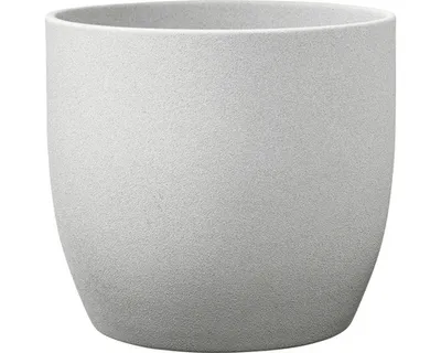 Produktbild von Blumentopf Soendgen Basel Stone Keramik Ø 21 cm H 20 cm hellgrau