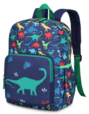 Immagine prodotto di Zaino per bambini, modello per ragazzi, età 4-8 anni, capacità 11,4 litri, motivo dinosauri, colore verde