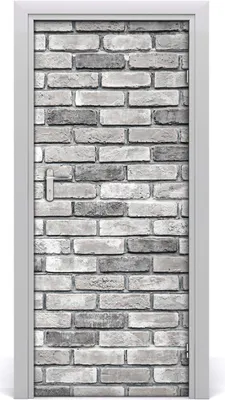Produktbild von Tulup Türaufkleber 85x205 cm Dekorative Aufkleber Selbstklebend Wasserdichte Tapete Abnehmbar Schlafzimmer Wohnzimmer Wohnkultur - Ziegelwand
