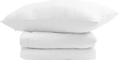 Produktbild von vidaXL Winterbettdecke mit Kissen 2 pcs Weiß Daunenfeder