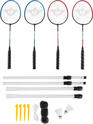 Immagine prodotto di Set di volani da badminton Charlsten - 4 racchette + 2 volani + rete + borsa
