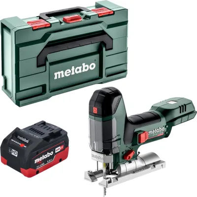 Zdjęcie produktu dla Wyrzynarka akumulatorowa Metabo ST 18 LT 130 BL 18 V 130 mm bezszczotkowa + 1x akumulator LiHD 5,5 Ah + metabox - bez ładowarki