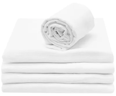 Obrázok produktu pre Sada 5 bavlenných plienok na dojčenie, 80x80 cm, biela