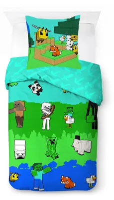 Immagine prodotto di Set di lenzuola Minecraft per bambini, composto da 2 pezzi