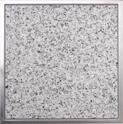 Produktbild von Einbau Granitfeld Bianco Crystall inkl. Edelstahlwanne 250x250x10 mm