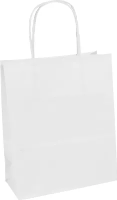 Produktbild von Clairefontaine 25 Geschenktaschen 180+70+240, kraft weiß, weiß - Weiß 395608C