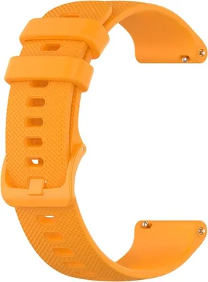 Immagine prodotto di Bracciale in silicone – compatibile con Garmin Venu / Venu 2 Plus / Venu SQ / SQ 2 / Vivomove (HR - Style - Luxury - Sport) / Vivoactive 3 / 5 / 6 / Forerunner 55 / 165 / 245 / 645 / 570 – 42 mm – Arancione