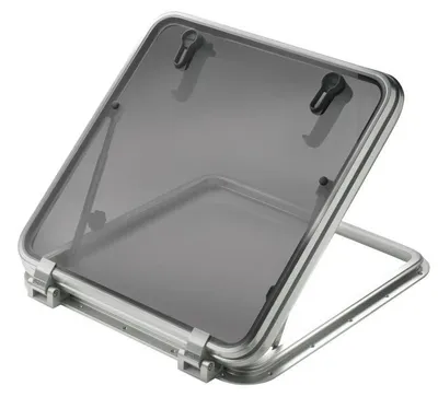 Image de Couverture de hublot Libero-Deck, dimensions 500 x 370 mm, nouvelle serrure (R=32 mm) - LIB3732L