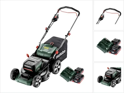 Zdjęcie produktu dla Metabo RM 36-18 LTX BL 46 Kosiarka akumulatorowa 36 V ( 2x 18 V ) 46 cm bezszczotkowa + 2x akumulator 4,0 Ah + ładowarka