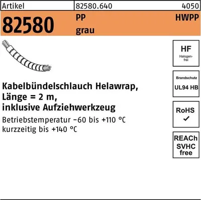 Immagine prodotto di Guaina per cavi 82580 Helawrap PP grigio 16x2000 825806400160000 (1 pezzo)