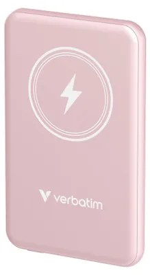 Produktbild von Verbatim Charge `n` Go - Induktive Power Bank - magnetische Halterung - Li-Pol - 5000 mAh - 20 Watt - 2.4 A - Apple Fast Charge, PD 3.0, QC 3.0, Apple 2.4A, USB BC 1.2 (USB-C)