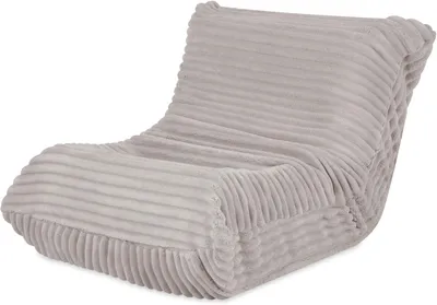 Obrázek produktu pro MISIOO Dětské křeslo Od 1 roku – Prémiový sedací vak – Stabilní a měkký – Ergonomicky čalouněný – 80 x 65 x 60 cm – Od 1 roku – Béžový Puffy Lamell