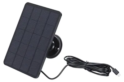 Solarpanel-Ladegerät 4 W, 5 V, Micro-USB, für Kameras