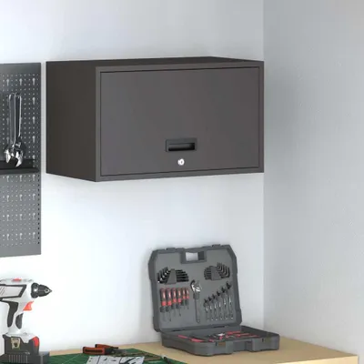Produktbild von "Schlussverkauf" Wandschrank 1 PC - Mit Stauraum - für die Garage mit Gasdrucklift-Tür Schwarz  C7160