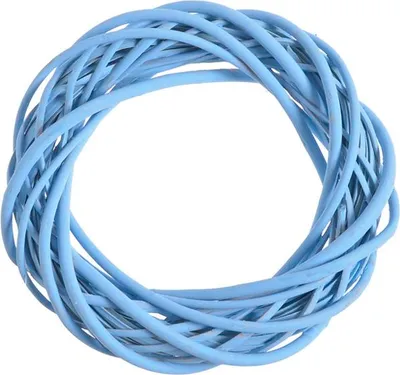 Zdjęcie produktu dla wianek wiklinowy 20cm NIEBIESKI 129CAN12545-7BL