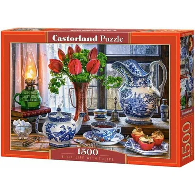 Obrázok produktu pre Castorland Puzzle Zátišie s tulipánmi 1500dielikov Castorland