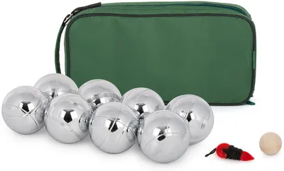 Produktbild von SEVICO Bouleset Metallkugeln 8er Boulekugeln 720g Tragetasche Petanque Boccia F264