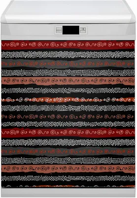 Obrázek produktu pro Magnety Dekorativní magnetická fólie do myčky 60x70 cm - tribal vzor