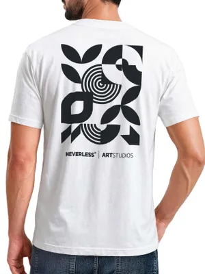 Produktbild von Herren T-Shirt Backprint - Design Modern Art - Baumwollshirt Männer Fashion Streetstyle Slim Fit Neverless®