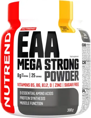Immagine prodotto di EAA MEGA STRONG POWDER, 300 g, mango + arancia