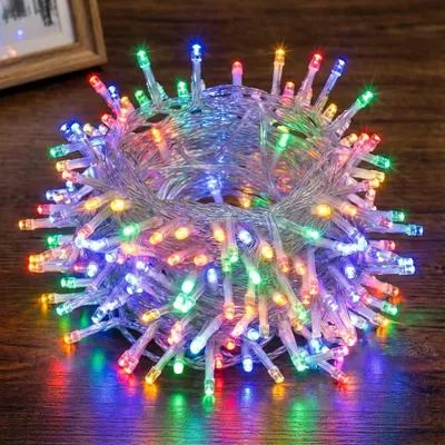 Produktbild von 30M 300LEDs 8 Modi Lichterkette Strom, Timer, Merkfunktion, LED Weihnachten Lichterkette Party Deko Licht Weihnachtsbaum Garten Beleuchtung, Bunt