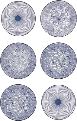 Obrázok produktu pre Porcelánové taniere 6 kusov, pre raňajky, Ø 20,5 cm, vhodné do umývačky