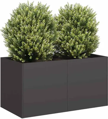 Produktbild von Maison Exclusive - Pflanzkübel Schwarz 80x40x40 cm Kaltgewalzter Stahl
