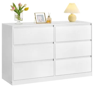 Produktbild von VASAGLE Kommode mit 6 Schubladen, Komodenschrank, Schubladenschrank, Wäschekommo