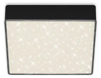 Produktbild von Briloner LED Deckenleuchte Flame Star schwarz 15,7 cm mit Sternenhimmel