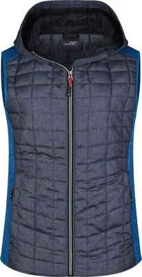 Produktbild von Weste im stylischen Materialmix royal-melange/anthracite-melange, Gr. M