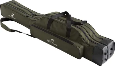 Obrázek produktu pro Pouzdro na pruty Mikado 2 přihrádky 120 cm vyztužené zelené