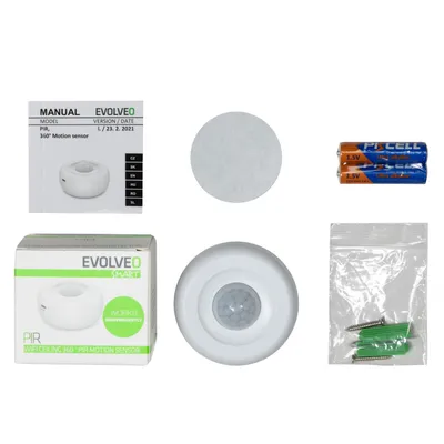 Produktbild von Evolveo ACSPIRTS2, Decke/Wand, Drinnen, 802.11b, 802.11g, Wi-Fi 4 (802.11n), 2,4 GHz, Grau, Weiß, 360°
