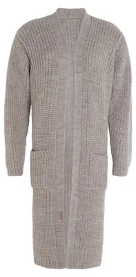 Produktbild von Knit Factory Marlo Lange Strickjacke - Iced Clay - 36/38