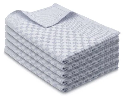 Produktbild von 5er Set Geschirrtücher, 100% Baumwolle, 46x70 cm, saugstark, anthrazit kariert