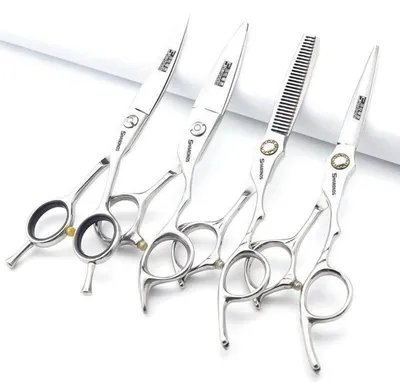 Produktbild von Haarschneider Set 6/6.5 Zoll 4-teilig Edelstahl 440C Japanische Schneideschere