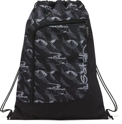 Produktbild von satch Sportbeutel Gymbag Mountain Grid grau schwarz
