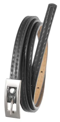 Obrázek produktu pro 4U Cavaldi | Tenký dámský pásek z perforované ekologické kůže - 110 cm