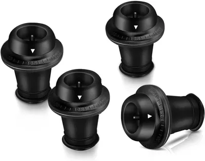 Immagine prodotto di Tappi per vino sottovuoto - Set da 4 pezzi - In silicone - Neri