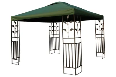 Produktbild von Metallpavillon 3x3 m Pavillon Pergola Gartenpavillon Partyzelt Festzelt stabil grün