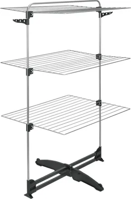 Produktbild von Metaltex Metaltex Storm Wäscheständer 34 m Trockenfeder Silber Schwarz