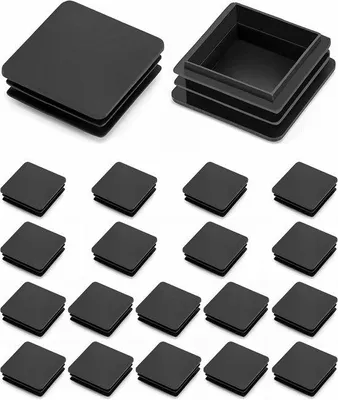 Immagine prodotto di Tappi terminali quadrati in plastica 40 x 40 mm, 20 pezzi