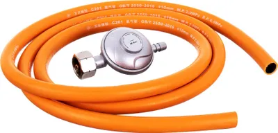 Image de *Régulateur de propane (BY-ZA006) (grand filetage) + 2m de tuyau à gaz + 2x colliers de serrage