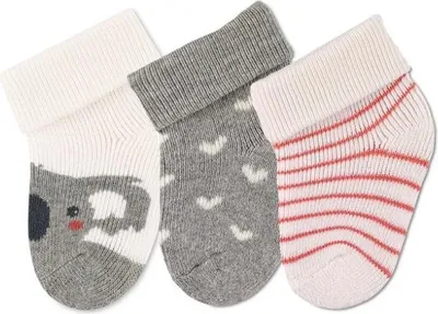 Produktbild von Sterntaler Erstlingssocken Koala im 3er-Pack, ecru 0-4 Monate