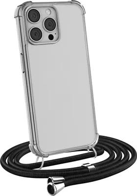 Produktbild von Handykette für Apple iPhone 14 Pro Max - Handyhülle mit Schnur Cover in Schwarz