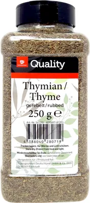 Produktbild von TGQ Thymian gerebelt 250g Dose Vorrat Gewürz