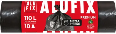 Zdjęcie produktu dla Worki Na Odpady 110L 10 Szt. Alufix Mega Mocne