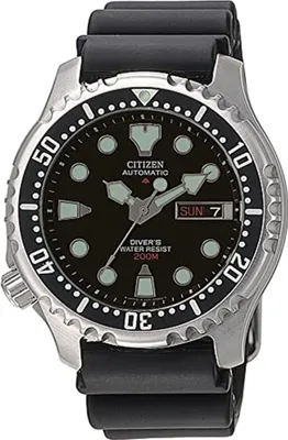 Produktbild von Citizen Promaster NY0040-09E Herrenuhr Silikon Edelstahl 200m Analog Automatik Datum schwarz
