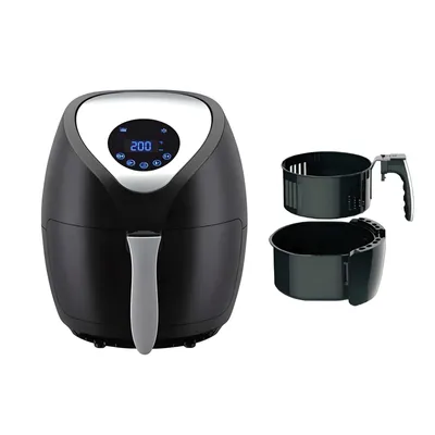 Produktbild von Heißluftfritteuse Digital 3,6 Liter 1400 W Schwarz Lentz